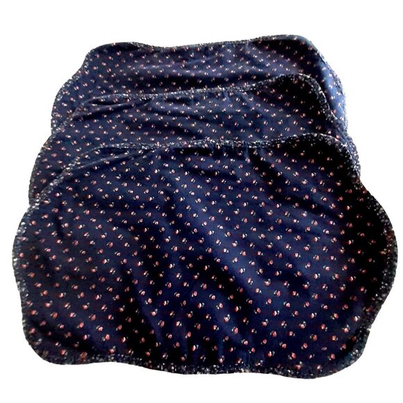 Vintage Placemats 6 Piece Set Cotton Calico Ditsy Flowers Blue Cottagecore - Picture 3 of 5